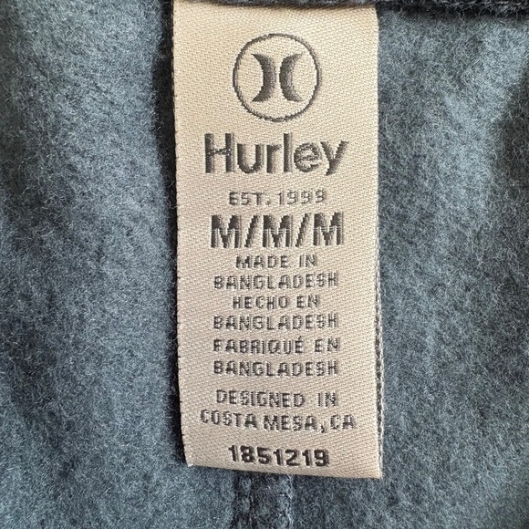 Hurley Men’s Fleece Joggers/Pants, Blue, Medium NWT - Picture 8 of 15